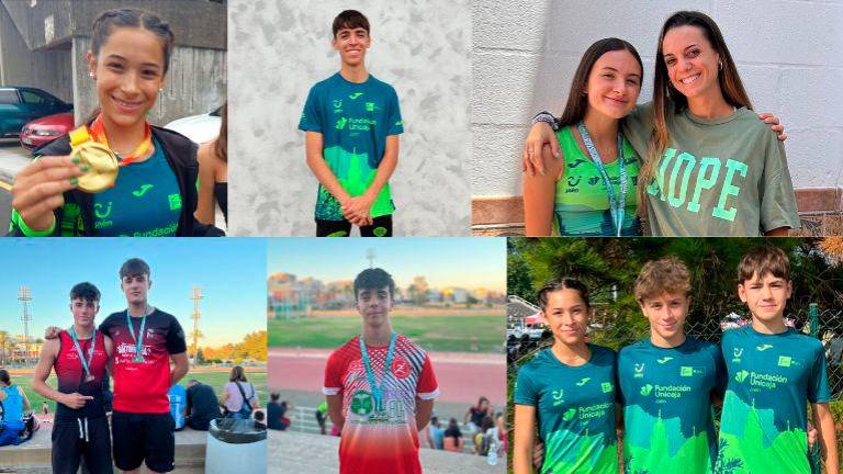 Promesas del atletismo jiennense que apuntan alto Promesas del atletismo jiennense que apuntan alto