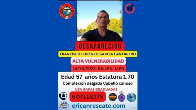 Buscan a un vecino de Bailén desaparecido desde el sábado Buscan a un vecino de Bailén desaparecido desde el sábado
