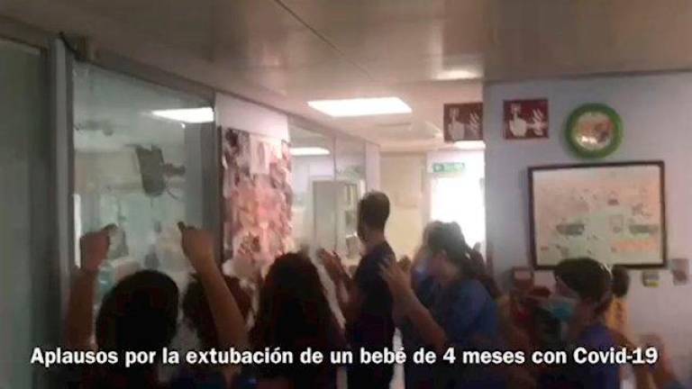 Extuban a un bebé de cuatro meses con coronavirus ingresado en Málaga