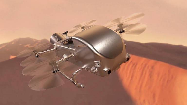 Un megadrón de la NASA para viajar a la luna Titán en 2028 Un megadrón de la NASA para viajar a la luna Titán en 2028