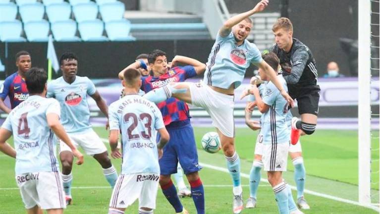 Iago Aspas frustra a un Barça que no terminar de brillar Iago Aspas frustra a un Barça que no terminar de brillar