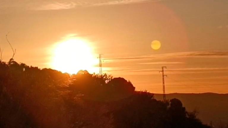 Así se ve el espectacular amanecer desde Huelma