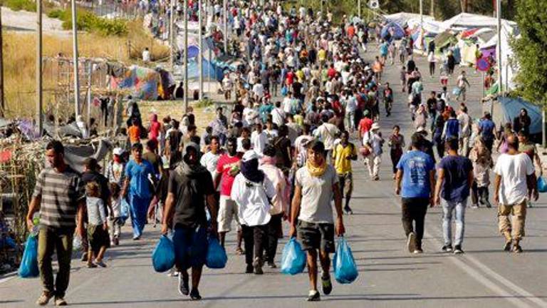Detenidos cinco refugiados por lo incendios de Moria Detenidos cinco refugiados por lo incendios de Moria