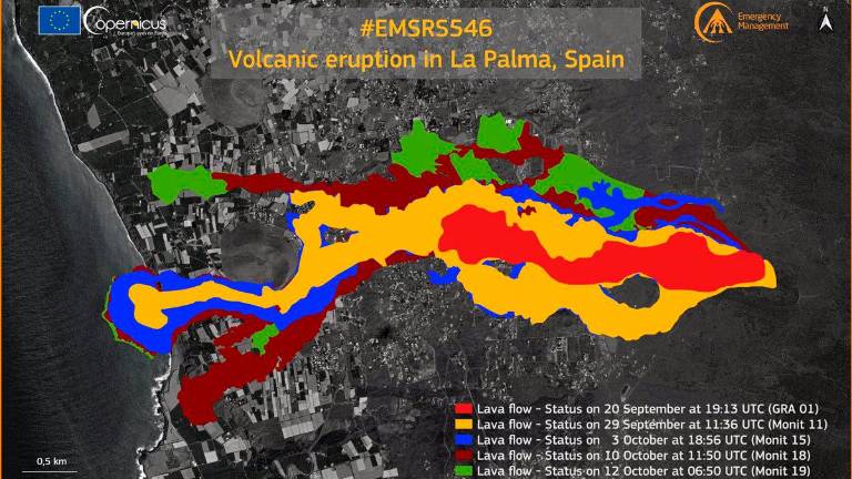 La lava afecta a 656 hectáreas y destruye a su paso 1.458 edificaciones de La Palma La lava afecta a 656 hectáreas y destruye a su paso 1.458 edificaciones de La Palma