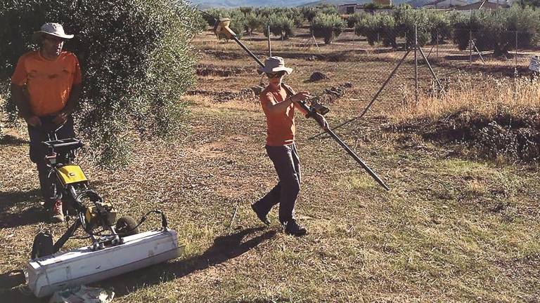 Un georradar peina la villa fuentalemeña Un georradar peina la villa fuentalemeña