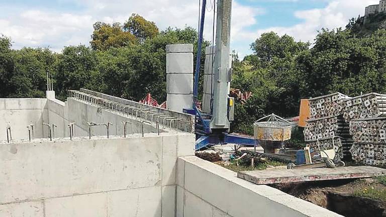 Las obras para dotar de agua el Santuario, al 80%