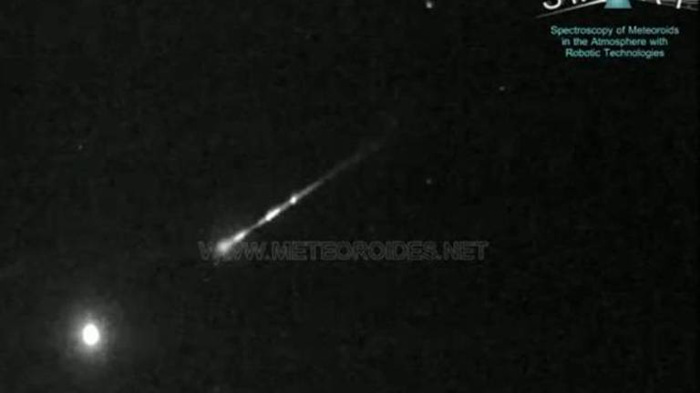 Una bola de fuego entra en la atmósfera sobre Jaén Una bola de fuego entra en la atmósfera sobre Jaén