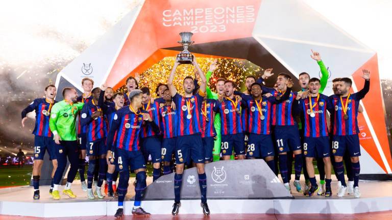 El FC Barcelona, campeón de la Supercopa tras golear (1-3) al Real Madrid El FC Barcelona, campeón de la Supercopa tras golear (1-3) al Real Madrid