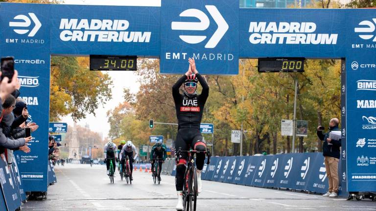 Pogacar gana el primer Madrid Criterium Pogacar gana el primer Madrid Criterium
