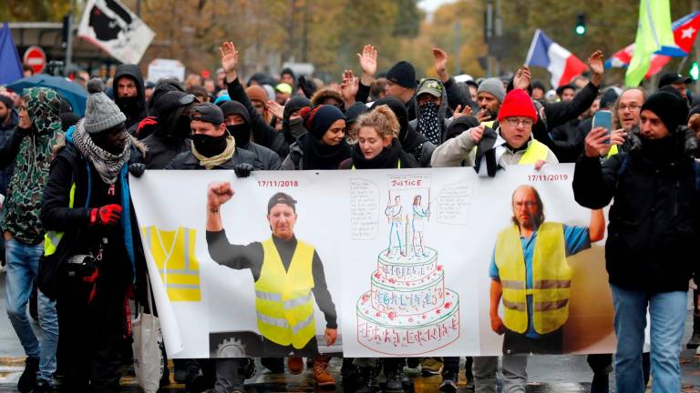 Desórdenes por el aniversario de la protesta de los chalecos Desórdenes por el aniversario de la protesta de los chalecos