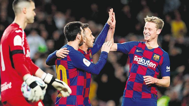 El Barcelona pasa de los pases a los goles ante el Leganés El Barcelona pasa de los pases a los goles ante el Leganés