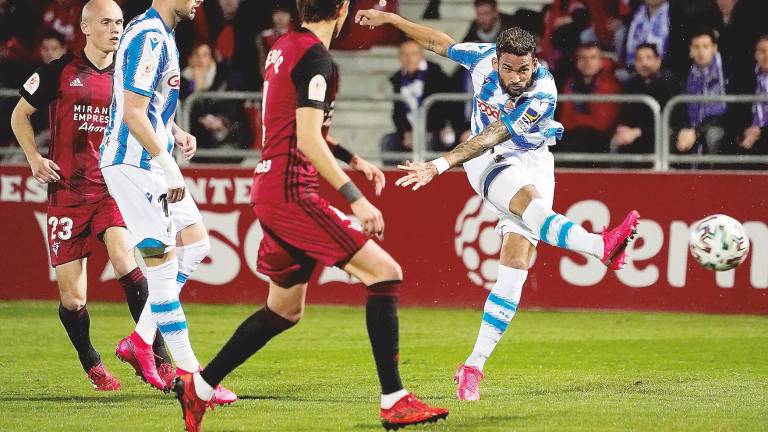 La Real Sociedad acaba con el sueño del modesto Mirandés La Real Sociedad acaba con el sueño del modesto Mirandés