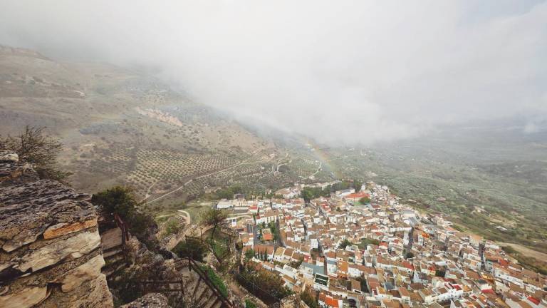 404, los escalones del castillo de Albanchez 404, los escalones del castillo de Albanchez