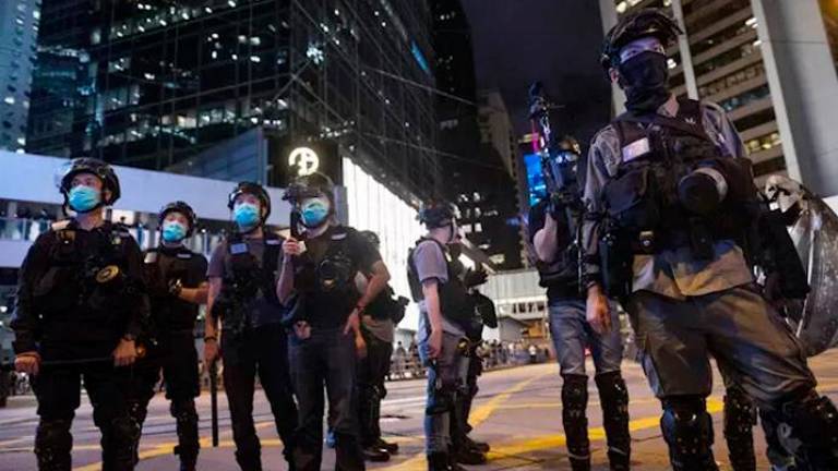La policía china “prohíbe” una manifestación prodemocrática La policía china “prohíbe” una manifestación prodemocrática