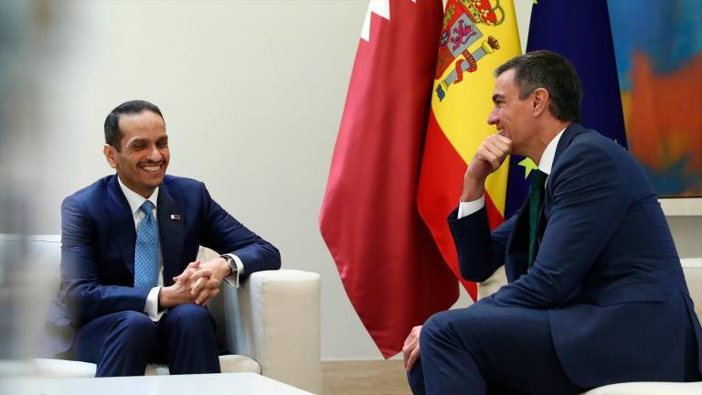 El presidente del Gobierno recibe al primer ministro qatarí El presidente del Gobierno recibe al primer ministro qatarí