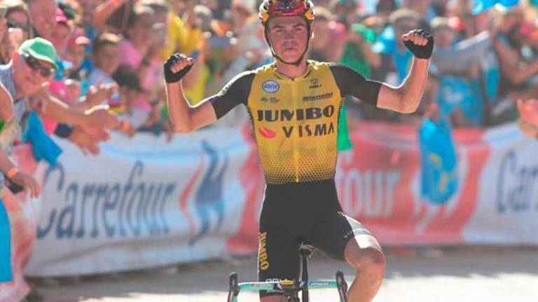 Sepp Kuss triunfa en el Santuario del Acebo y Roglic retiene el liderato Sepp Kuss triunfa en el Santuario del Acebo y Roglic retiene el liderato