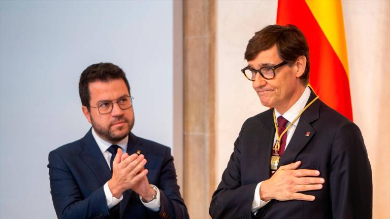 Salvador Illa jura el cargo como presidente de la Generalitat Catalana Salvador Illa jura el cargo como presidente de la Generalitat Catalana
