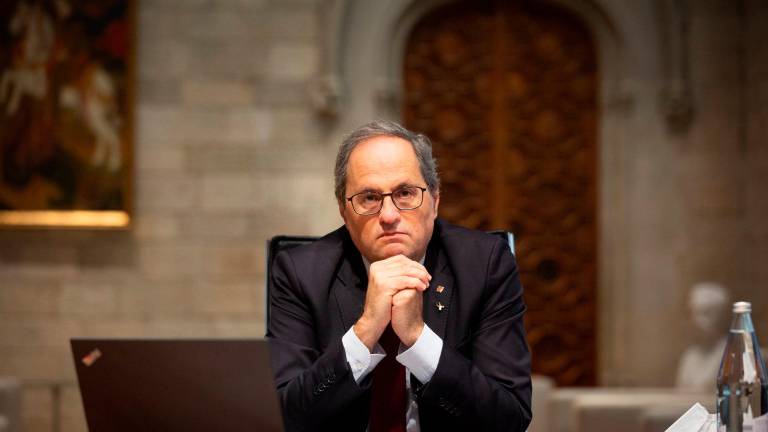 Torra, primer presidente catalán inhabilitado en ejercicio del cargo Torra, primer presidente catalán inhabilitado en ejercicio del cargo
