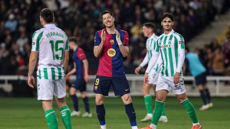 El Barça no remata la Liga contra el Betis El Barça no remata la Liga contra el Betis