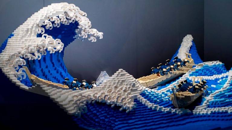 Reproducen “La gran ola” japonesa con piezas Lego Reproducen “La gran ola” japonesa con piezas Lego