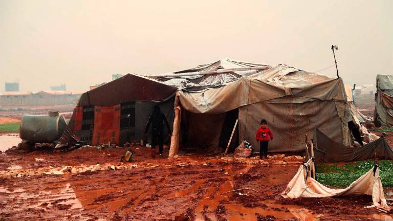 Muere una niña a causa de un incendio en un campamento de Siria Muere una niña a causa de un incendio en un campamento de Siria