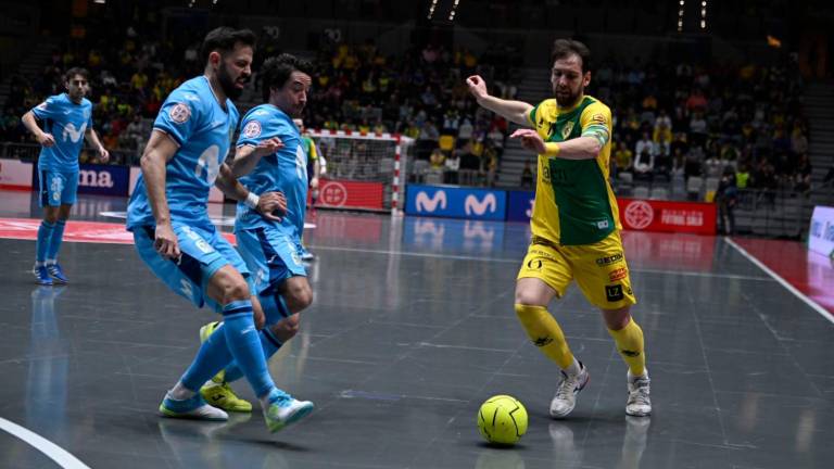 El Jaén Paraíso Interior da la cara en su derrota ante Movistar Inter (3-4) El Jaén Paraíso Interior da la cara en su derrota ante Movistar Inter (3-4)