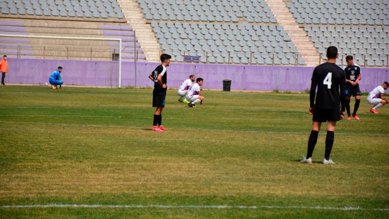 Sentada de los jugadores del Real Jaén contra Andrés Rodríguez Sentada de los jugadores del Real Jaén contra Andrés Rodríguez