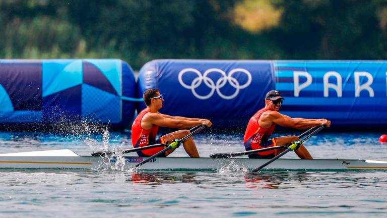 La pareja de remeros Aleix García-Rodrigo Conde, quintos en la final de doble scull en París La pareja de remeros Aleix García-Rodrigo Conde, quintos en la final de doble scull en París