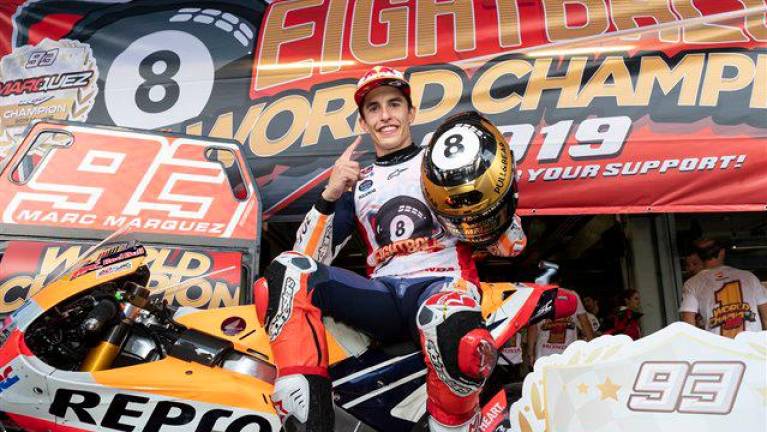 Márquez logra su sexto título de MotoGP