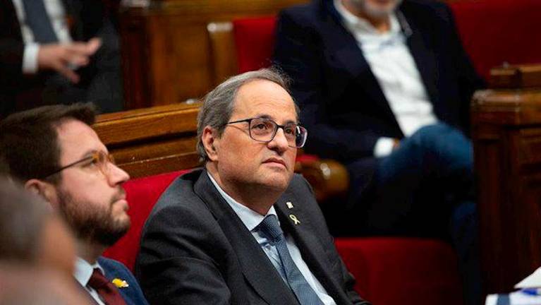 Torra quiere hablar y le pide a Pedro Sánchez que lo llame Torra quiere hablar y le pide a Pedro Sánchez que lo llame