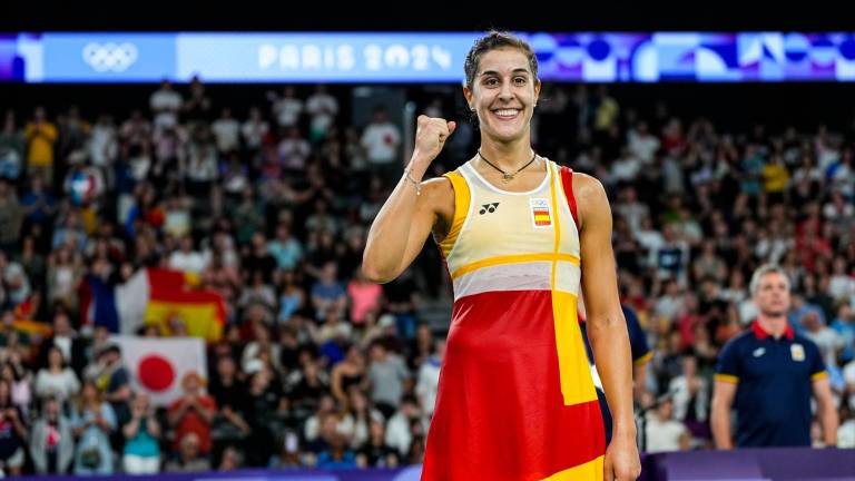 Carolina Marín se mete en semifinales y sueña con la medalla olímpica en París Carolina Marín se mete en semifinales y sueña con la medalla olímpica en París