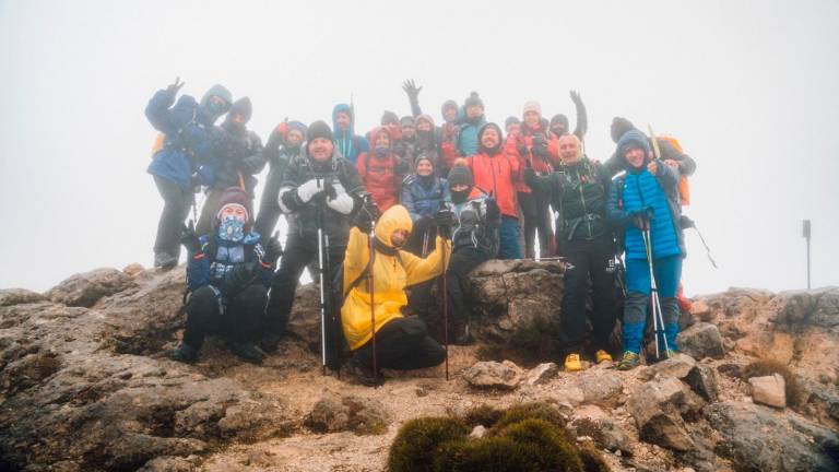 Un ascenso a Pico Mágina marcado por la superación Un ascenso a Pico Mágina marcado por la superación
