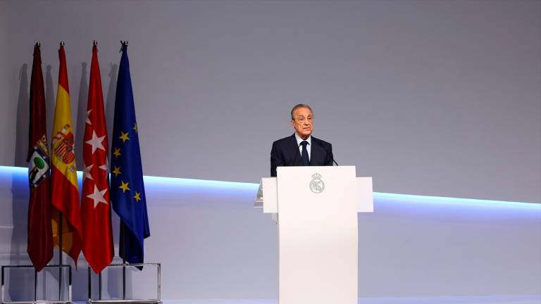 Florentino Pérez: “No podemos consentir que LaLiga intente expropiar nuestro patrimonio” Florentino Pérez: “No podemos consentir que LaLiga intente expropiar nuestro patrimonio”