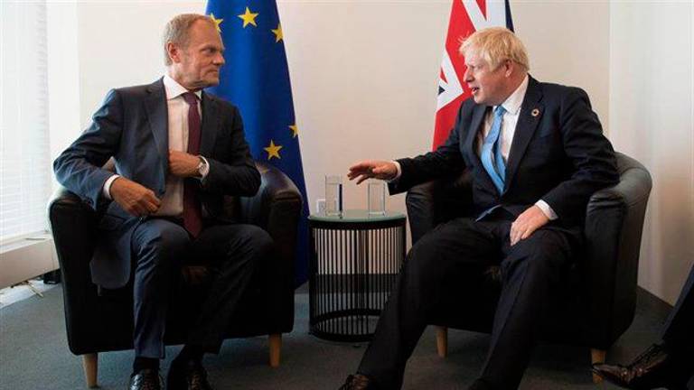Tusk afea a Johnson la falta de avances en las negociaciones Tusk afea a Johnson la falta de avances en las negociaciones