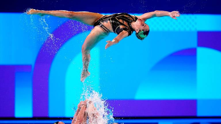 España gana la medalla de bronce en la rutina por Equipos de natación artística España gana la medalla de bronce en la rutina por Equipos de natación artística