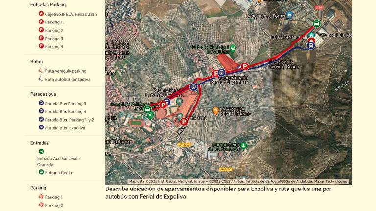 Más de 4.000 plazas de aparcamiento y hasta seis autobuses lanzadera para Expoliva Más de 4.000 plazas de aparcamiento y hasta seis autobuses lanzadera para Expoliva