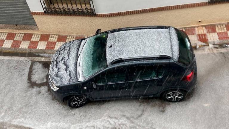 Así fue la imponente granizada que irrumpió en Pegalajar Así fue la imponente granizada que irrumpió en Pegalajar