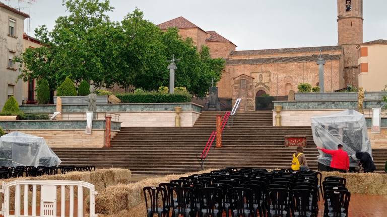 La lluvia aplaza el inicio de las Fiestas de Cástulo La lluvia aplaza el inicio de las Fiestas de Cástulo
