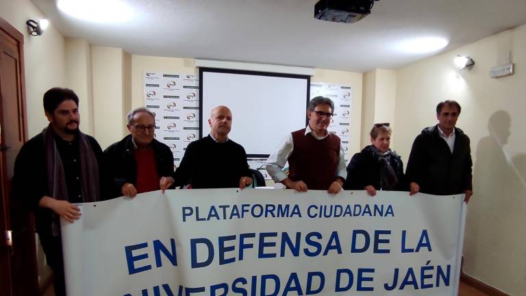 Pulso de la Plataforma al rector de la UJA con el botón dispuesto para activar movilizaciones Pulso de la Plataforma al rector de la UJA con el botón dispuesto para activar movilizaciones
