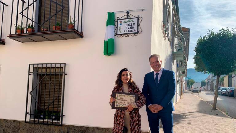 Una calle con su nombre en Arquillos reconoce la valía de la actriz Inma Cuesta Una calle con su nombre en Arquillos reconoce la valía de la actriz Inma Cuesta