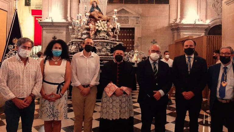 El trono de la Virgen de las Angustias ya está restaurado El trono de la Virgen de las Angustias ya está restaurado