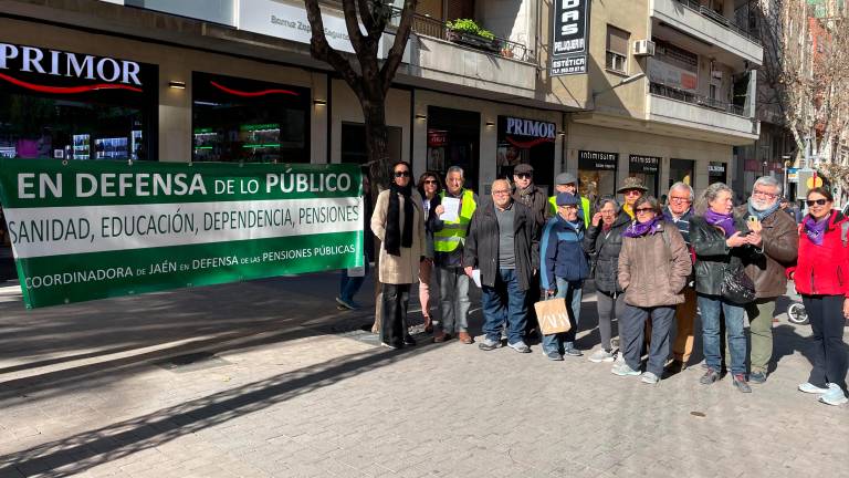 Jubilados de Jaén en contra de los bulos Jubilados de Jaén en contra de los bulos