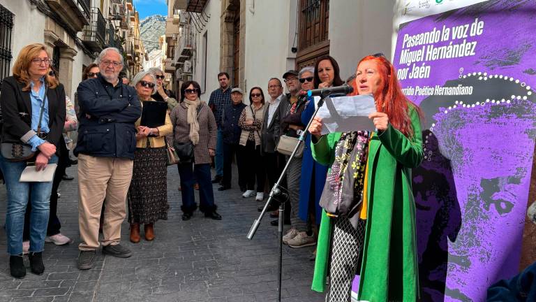 Las calles de Jaén reviven la poesía de Miguel Hernández Las calles de Jaén reviven la poesía de Miguel Hernández