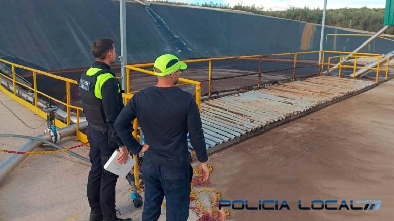 Angustioso rescate de un perro atrapado en una balsa orujera de Martos Angustioso rescate de un perro atrapado en una balsa orujera de Martos