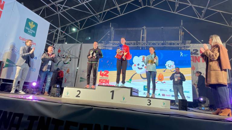 El podio de la San Antón con todos los ganadores El podio de la San Antón con todos los ganadores