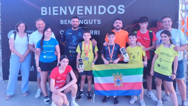 Palista benjamín de oro y plata con sello jiennense Palista benjamín de oro y plata con sello jiennense