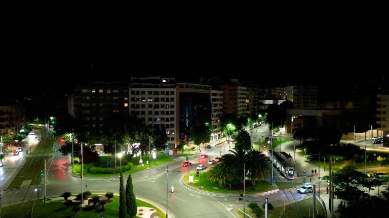 El tranvía de Jaén, a vista de pájaro El tranvía de Jaén, a vista de pájaro