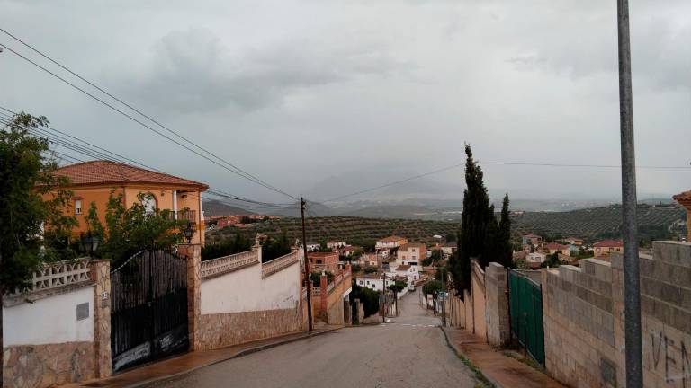 Tormentas en forma de granizo en Alcalá la Real