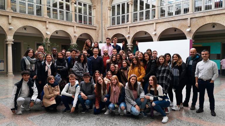 Recibimiento en Cazorla a alumnos de Eramus+