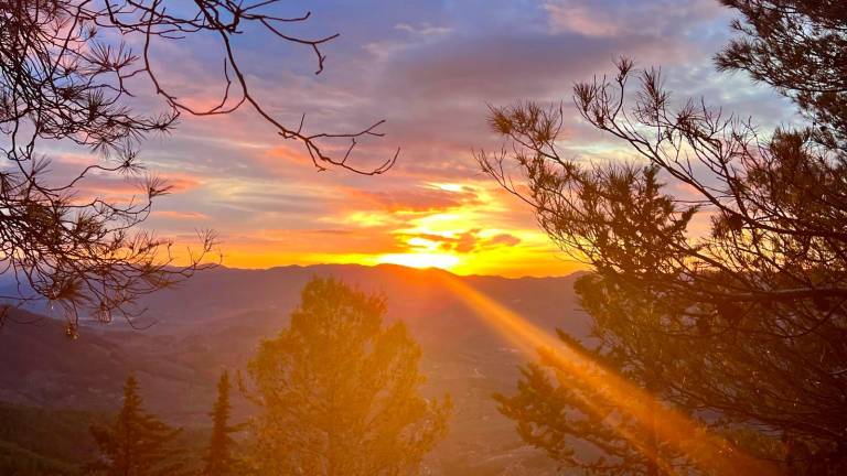 Un amanecer de postal desde Segura de la Sierra Un amanecer de postal desde Segura de la Sierra